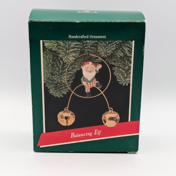 Hallmark Keepsake Balancing Elf 1989 Vintage Christmas Ornament - Picture 7 of 10